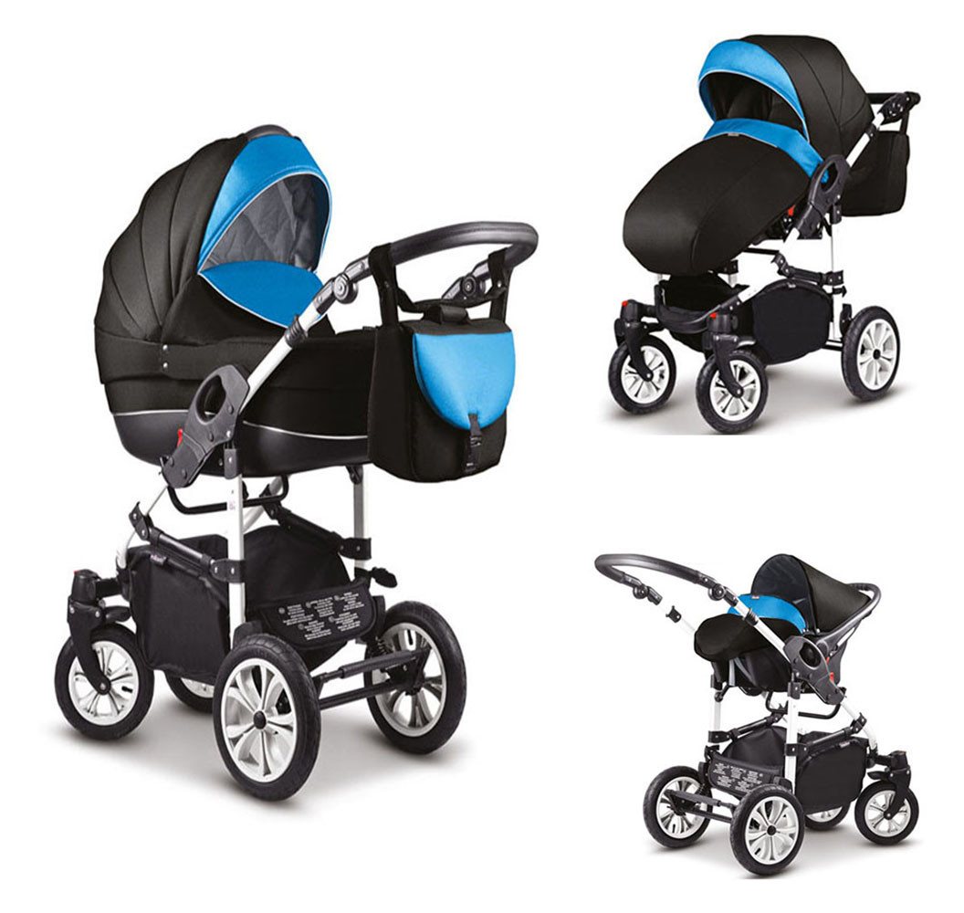 Coletto Kombi-Kinderwagen Craft 4 in 1 inkl. Sportsitz, Autositz und Zubehör in 18 Farben von Coletto