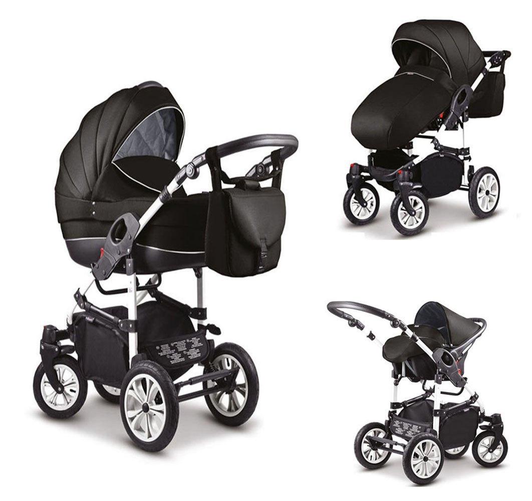 Coletto Kombi-Kinderwagen Craft 4 in 1 inkl. Sportsitz, Autositz und Zubehör in 18 Farben von Coletto