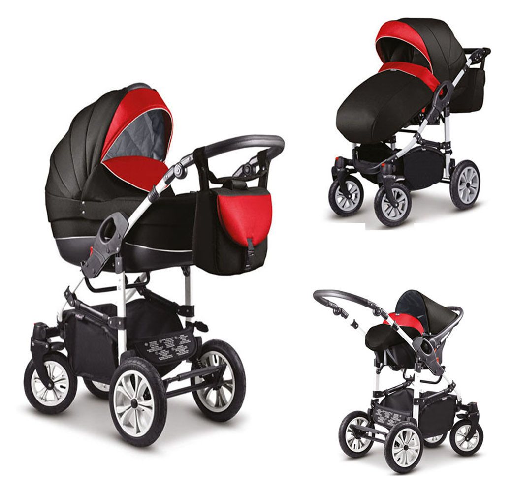 Coletto Kombi-Kinderwagen Craft 4 in 1 inkl. Sportsitz, Autositz und Zubehör in 18 Farben von Coletto