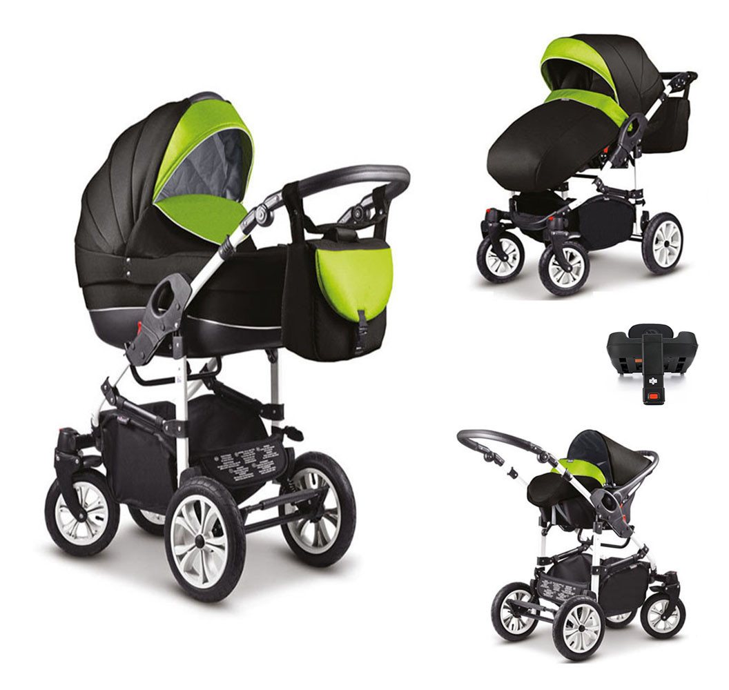 Coletto Kombi-Kinderwagen Craft 5 in 1 inkl. Sportsitz, Autositz und Iso Base in 18 Farben von Coletto