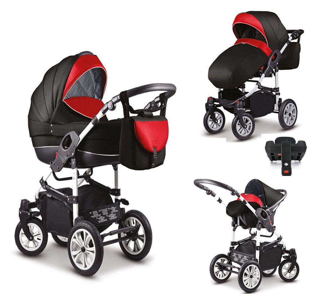 Coletto Kombi-Kinderwagen Craft 5 in 1 inkl. Sportsitz, Autositz und Iso Base in 18 Farben von Coletto