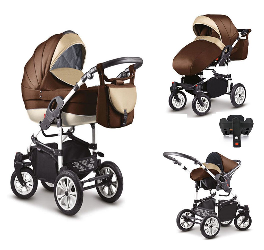 Coletto Kombi-Kinderwagen Craft 5 in 1 inkl. Sportsitz, Autositz und Iso Base in 18 Farben von Coletto