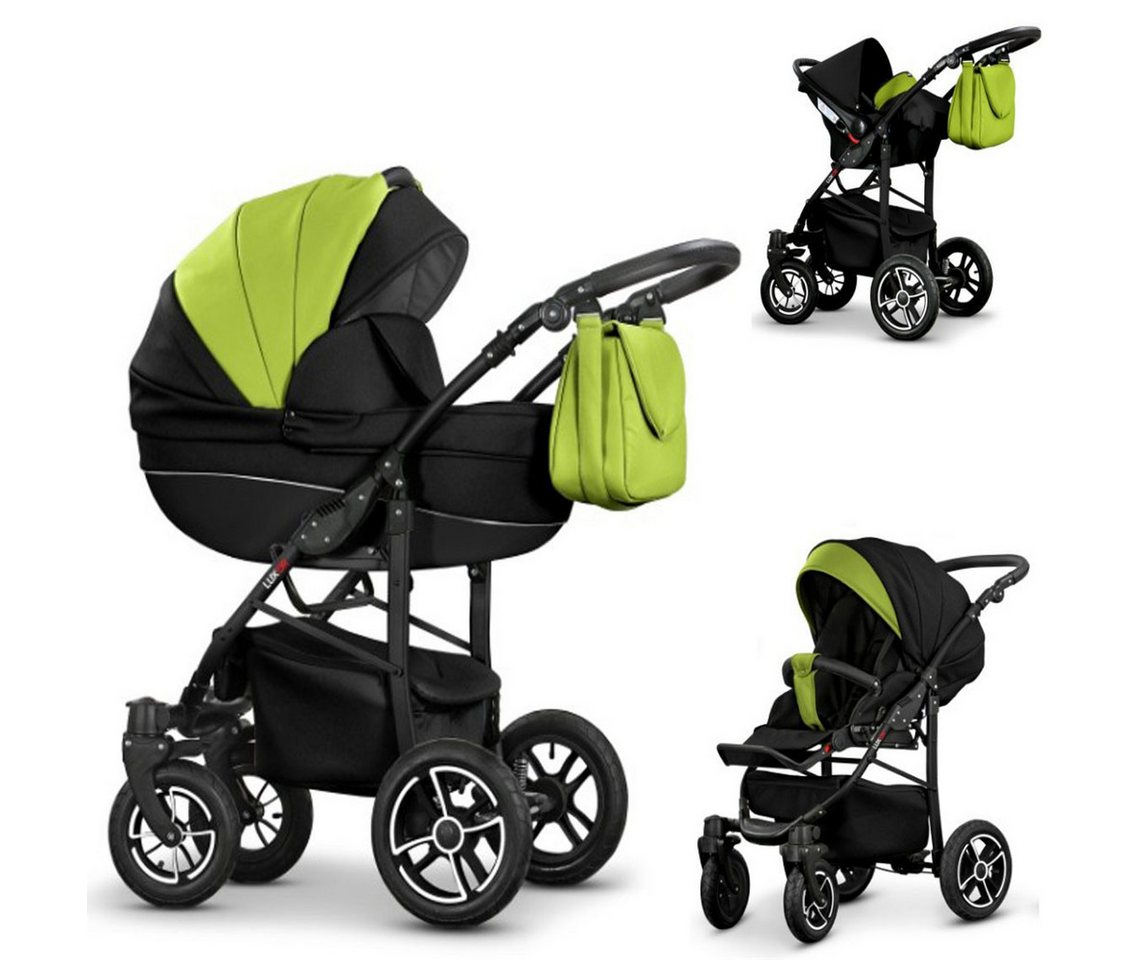 Coletto Kombi-Kinderwagen Craft Eco 4 in 1 inkl. Sportsitz, Autositz und Zubehör in 16 Farben von Coletto