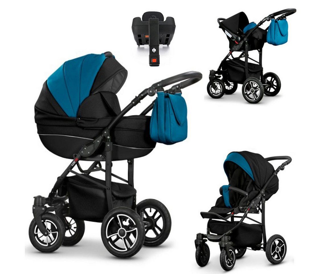 Coletto Kombi-Kinderwagen Craft Eco 5 in 1 inkl. Sportsitz, Autositz und Iso Base in 16 Farben von Coletto