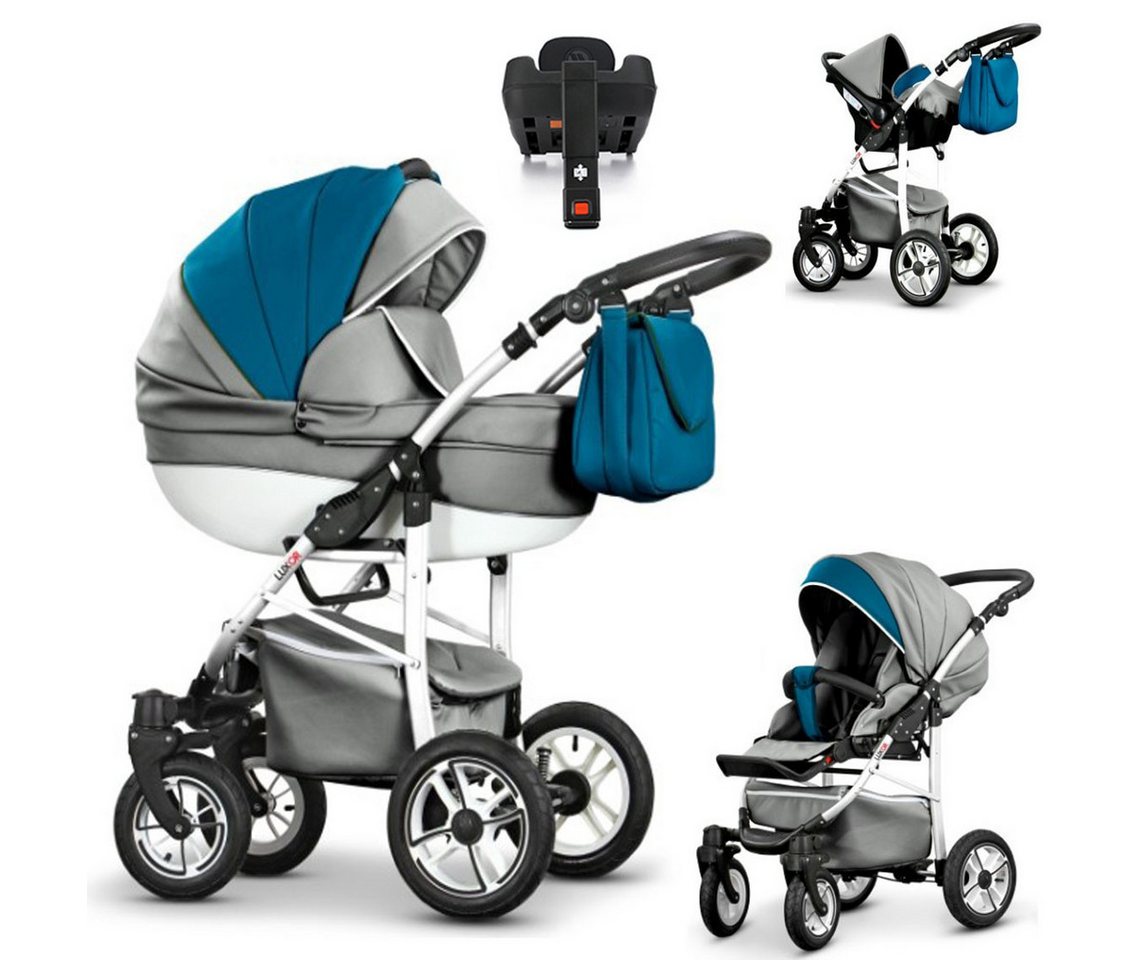 Coletto Kombi-Kinderwagen Craft Eco 5 in 1 inkl. Sportsitz, Autositz und Iso Base in 16 Farben von Coletto