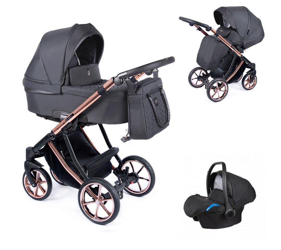 Coletto Kombi-Kinderwagen Dante 4 in 1 inkl. Sportsitz, Autositz und Zubehör in 12 Designs von Coletto