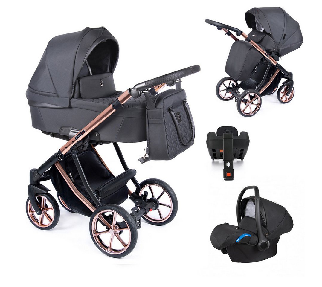 Coletto Kombi-Kinderwagen Dante 5 in 1 inkl. Sportsitz, Autositz, Iso und Zubehör in 12 Designs von Coletto