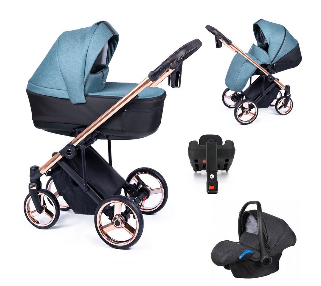 Coletto Kombi-Kinderwagen Fado 5 in 1 inkl. Sportsitz, Autositz, Iso und Zubehör in 10 Designs von Coletto