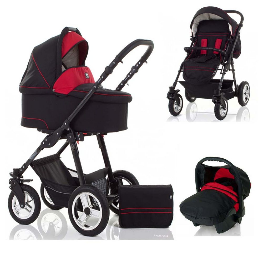 Coletto Kombi-Kinderwagen Leo 4 in 1 inkl. Sportsitz, Autositz und Zubehör in 20 Farben von Coletto