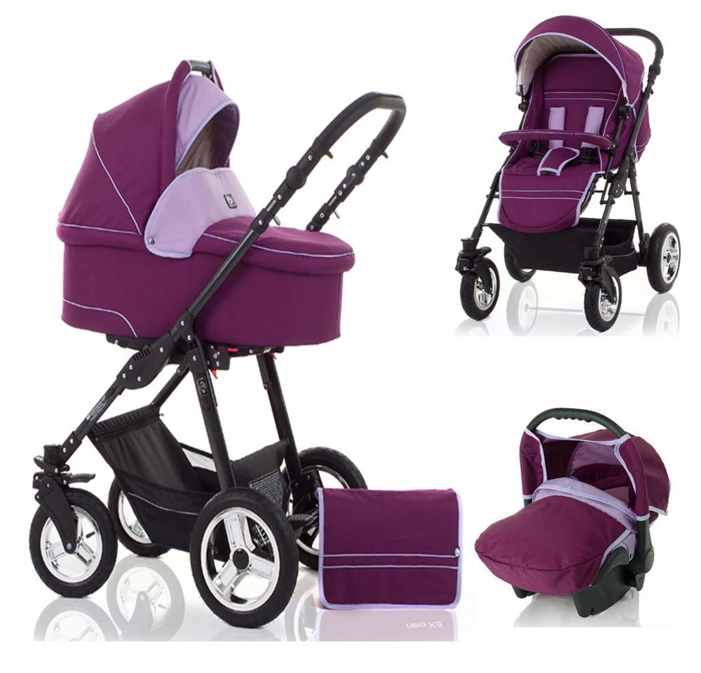 Coletto Kombi-Kinderwagen Leo 4 in 1 inkl. Sportsitz, Autositz und Zubehör in 20 Farben von Coletto