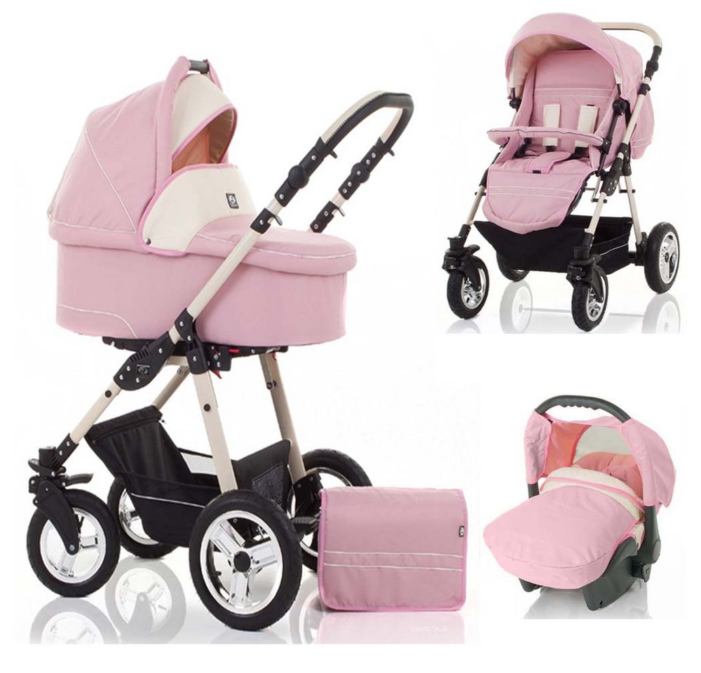 Coletto Kombi-Kinderwagen Leo 4 in 1 inkl. Sportsitz, Autositz und Zubehör in 20 Farben von Coletto