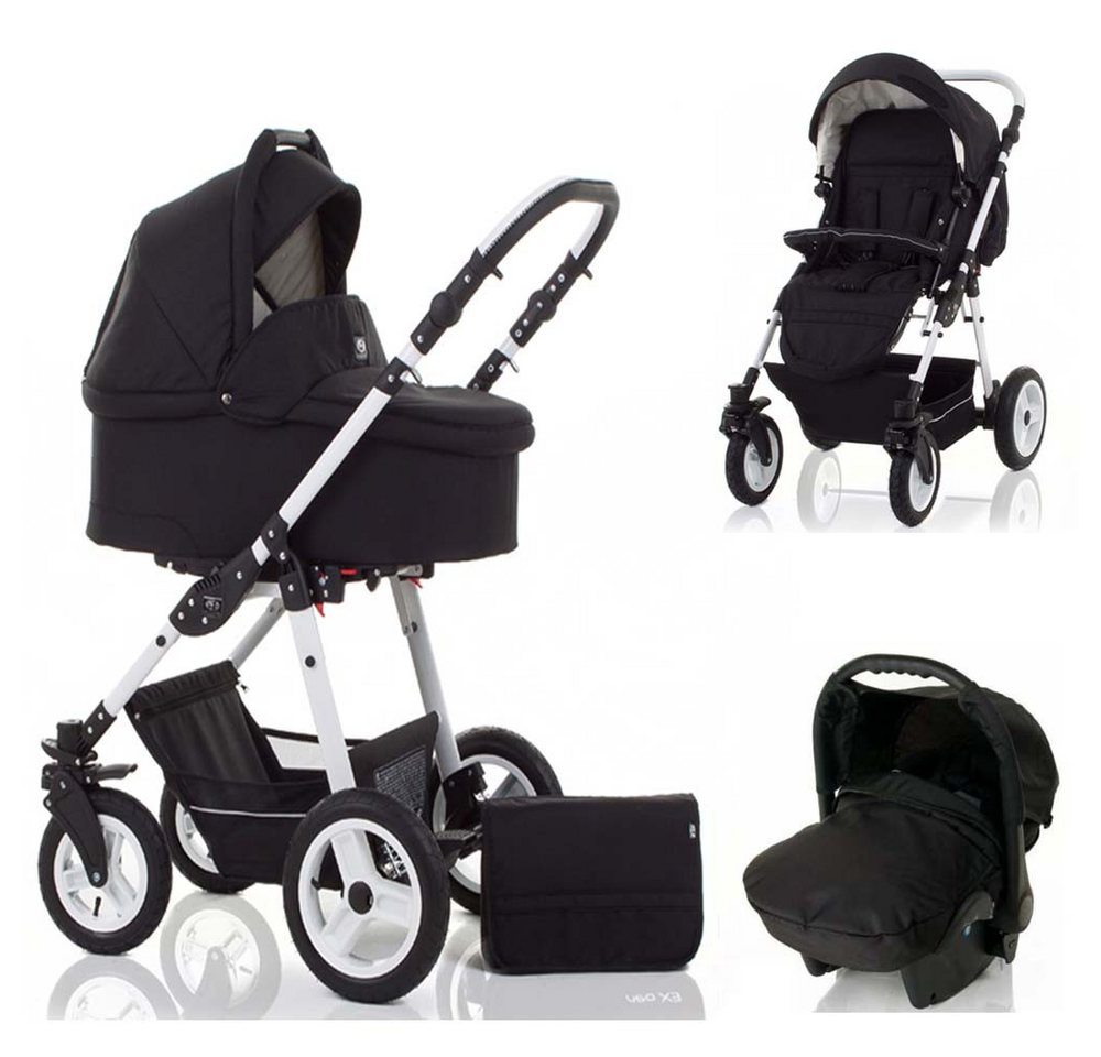 Coletto Kombi-Kinderwagen Leo 4 in 1 inkl. Sportsitz, Autositz und Zubehör in 20 Farben von Coletto