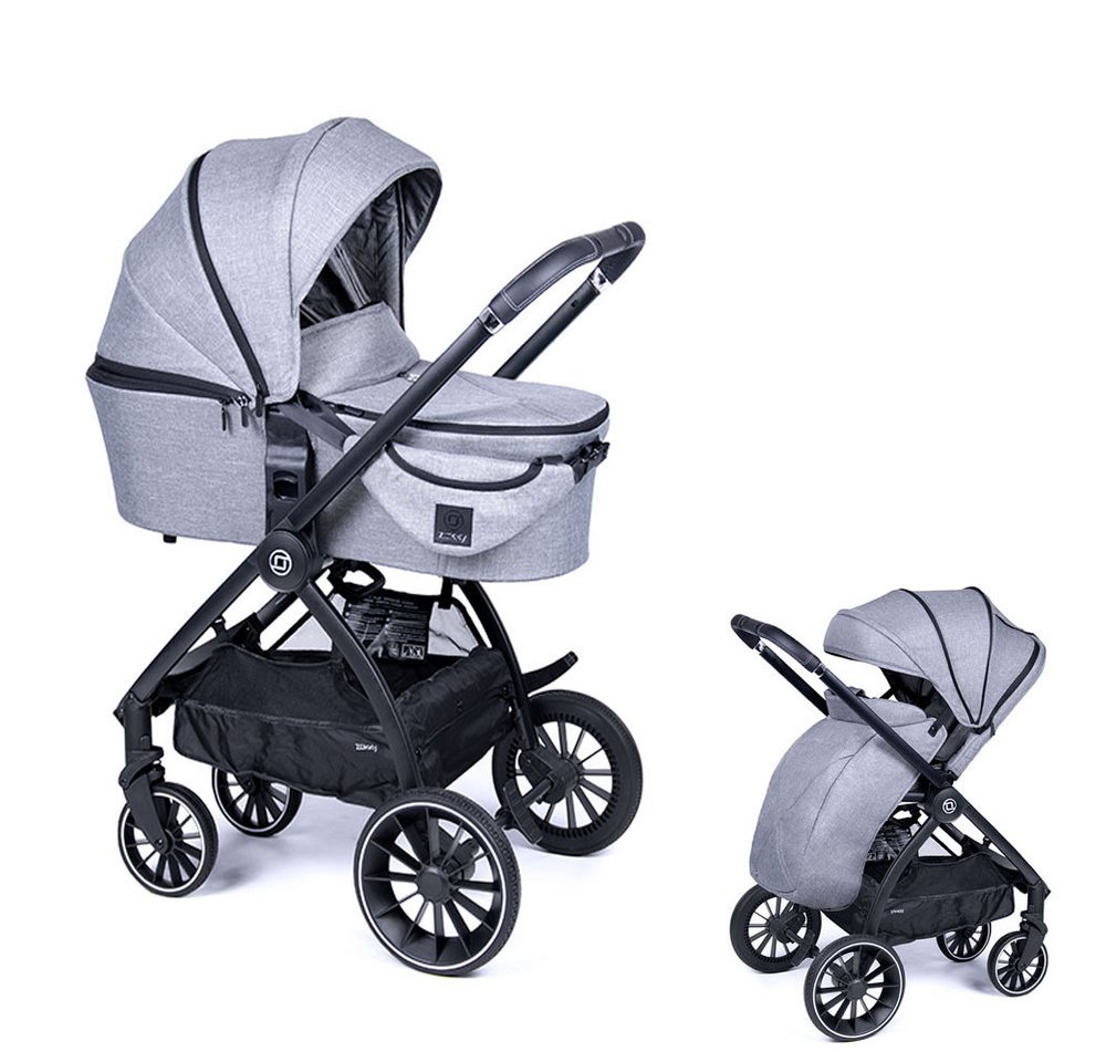 Coletto Kombi-Kinderwagen Nuvo 2 in 1 inkl. Sportsitz und umfangreichen Zubehör in 3 Farben von Coletto