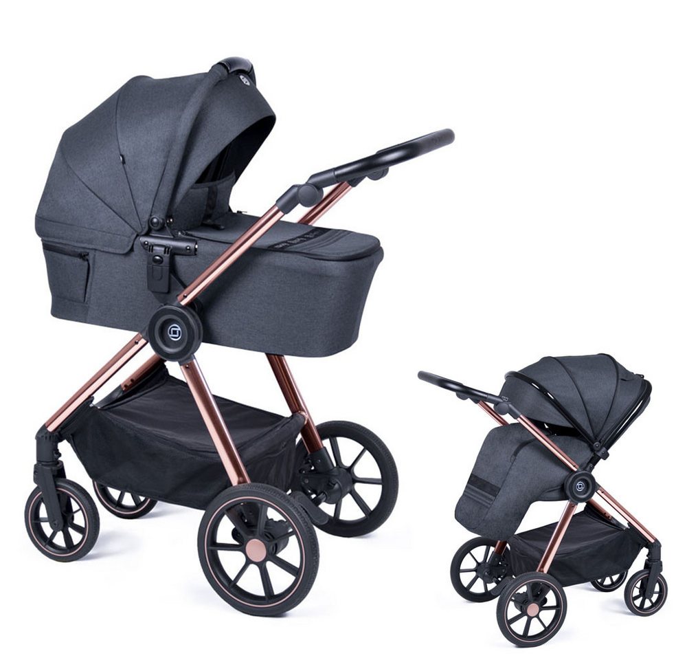 Coletto Kombi-Kinderwagen Ozz 2 in 1 inkl. Sportsitz und umfangreichen Zubehör in 6 Farben von Coletto