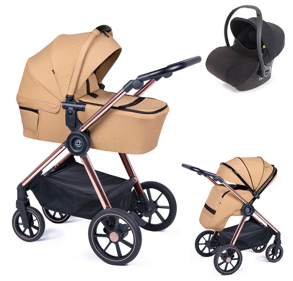 Coletto Kombi-Kinderwagen Ozz 4 in 1 inkl. Sportsitz, Autositz und Zubehör in 6 Farben von Coletto