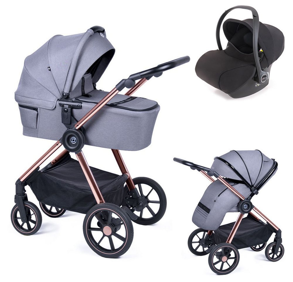 Coletto Kombi-Kinderwagen Ozz 4 in 1 inkl. Sportsitz, Autositz und Zubehör in 6 Farben von Coletto