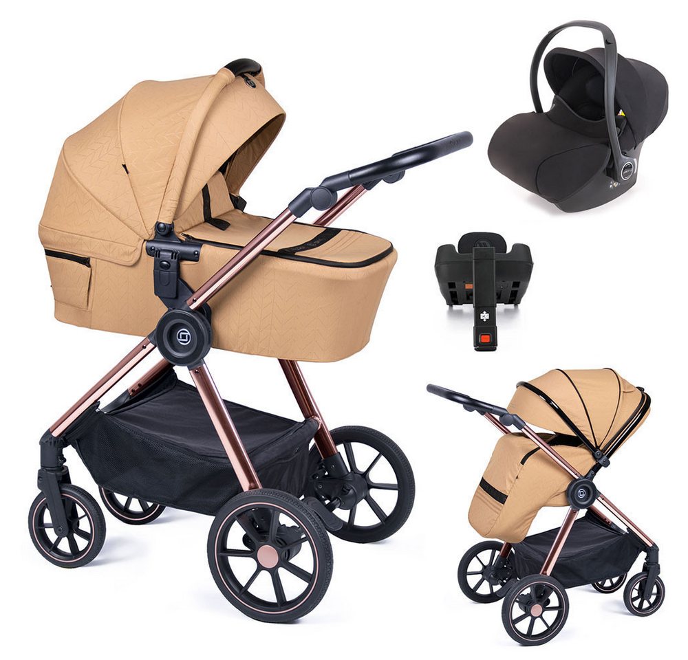 Coletto Kombi-Kinderwagen Ozz 5 in 1 inkl. Sportsitz, Autositz, Iso und Zubehör in 6 Farben von Coletto