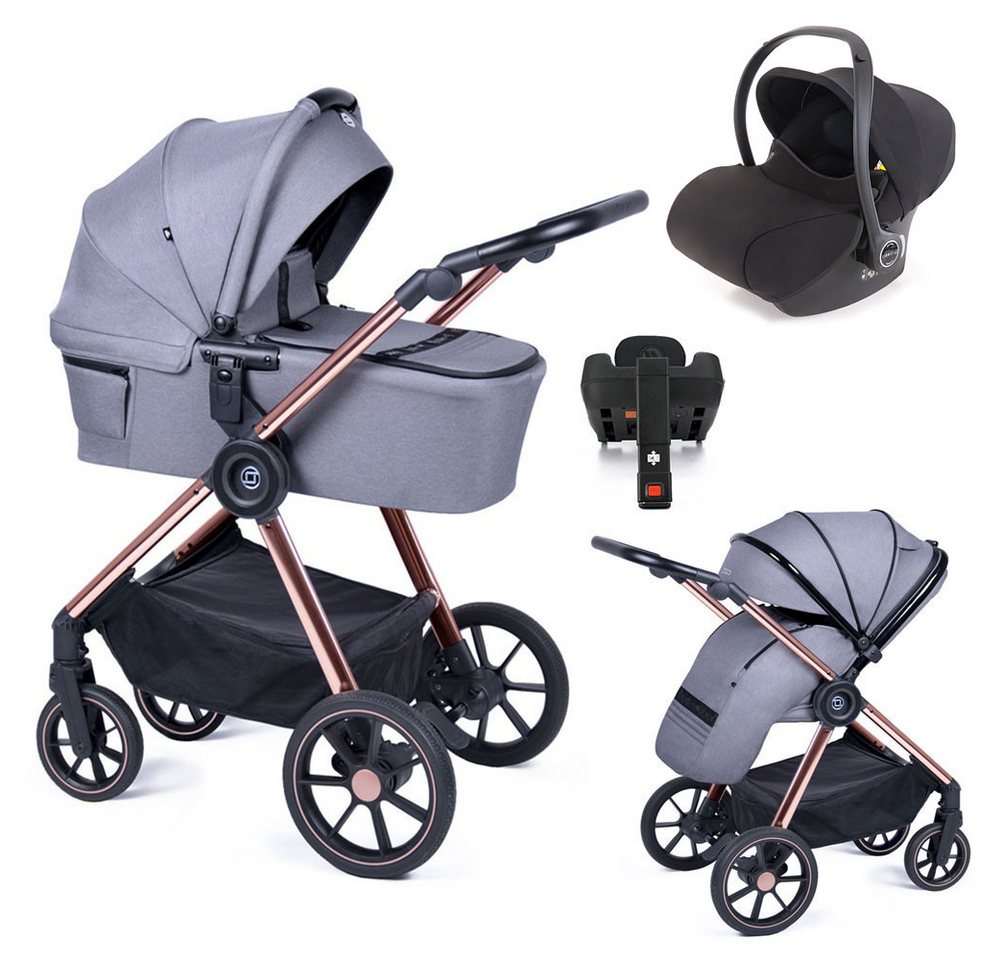 Coletto Kombi-Kinderwagen Ozz 5 in 1 inkl. Sportsitz, Autositz, Iso und Zubehör in 6 Farben von Coletto