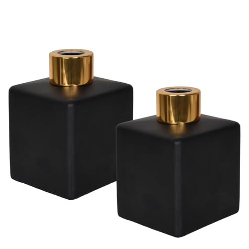 Colexy 2 Stück Leere Diffusorflasche 150ml Glasdiffusorflaschen Kleine Quadratische Glasdiffusorflaschen Glas Diffusor Flaschen Behälter für Ätherische Öle Aromatherapie Badezimmer Büro (Mattschwarz) Colexy 2 Stück Leere Diffusorflasche 150ml Glasdiffusorflaschen Kleine Quadratische Glasdiffusorflaschen Glas Diffusor Flaschen Behälter für Ätherische Öle Aromatherapie Badezimmer Büro (Mattschwarz) von Colexy