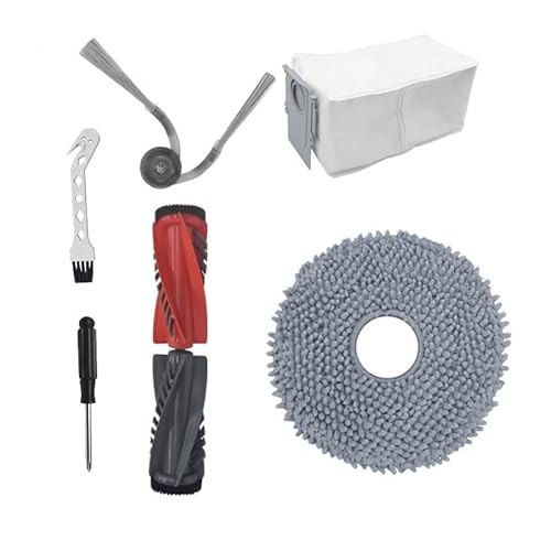 Ersatzteile Kompatible für Roborock P20 Pro G20s Ultra, Saugroboter Zubehör, 4 Stück Wischtücher, 2 Stück Staubbeutel, 6 Stück Seitenbürsten, Hauptbürste, Schraubendreher, Hakenbürste Ersatzteile Kompatible für Roborock P20 Pro G20s Ultra, Saugroboter Zubehör, 4 Stück Wischtücher, 2 Stück Staubbeutel, 6 Stück Seitenbürsten, Hauptbürste, Schraubendreher, Hakenbürste von Colexy
