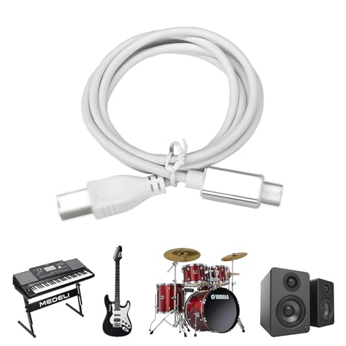 USB Typ-C zu Midi-Kabel, 1m OTG Kabel, Plug-and-Play OTG Typee C Kabel, MIDI Kabel Kompatibel mit Midi-Controller, Audio Interface, USB Mikrofon, Midi-Keyboard von Colexy