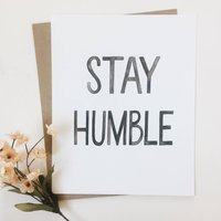 stay Humble // Handlettering Kunstdruck 8x10 - Aquarell Kunst Kinder Dekoration Inspriation Spruch stay Humble // Handlettering Kunstdruck 8x10 - Aquarell Kunst Kinder Dekoration Inspriation Spruch von ColeyKuyperArt