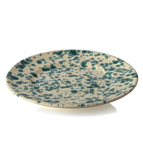 Colì Maioliche e Terrecotte von 1650 Flacher Teller 24 cm Mottled Line 6 Stück für 6 Personen, handbemalt von Colì