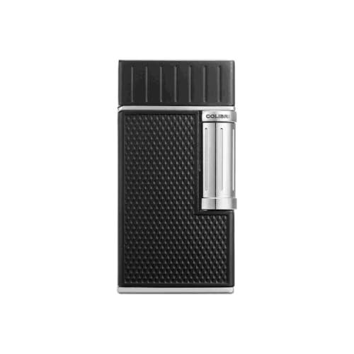 Colibri Julius II Feuerzeug 2er-Softflamme - schwarz/Chrome, unbefüllt von Colibri