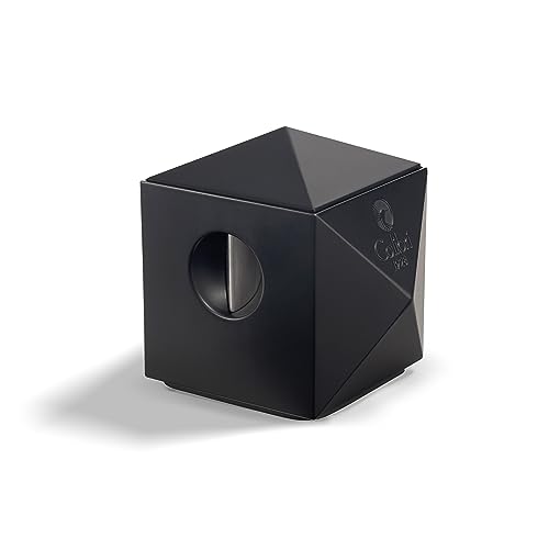 Colibri Quasar Tisch-Zigarrenschneider - V-Schnitt & Gerader Schnitt in Einem - Für Zigarren bis zu 70 Ringmaß - Hochwertiges Pyramiden-Design aus Metall - Federunterstützte Auslösung - Geschenkbox von Colibri