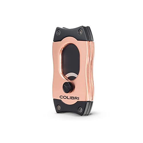 Colibri S-Cut Zigarrenschneider - Klassischer Gerader Schnitt - Bis zu 66 Ringmaß Zigarren - Ergonomisches Design - Antihaft-Beschichtung - Federbelasteter Auslösemechanismus - Inklusive Geschenkbox von Colibri