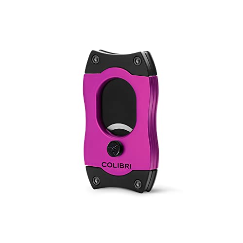 Colibri S-Cut Zigarrenschneider - Klassischer Gerader Schnitt - Bis zu 66 Ringmaß Zigarren - Ergonomisches Design - Antihaft-Beschichtung - Federbelasteter Auslösemechanismus - Inklusive Geschenkbox von Colibri