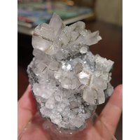 Mercedes Pyrit Auf Calcit Mineral Specimen, Marsha Dawson Collection von ColibriEmporium