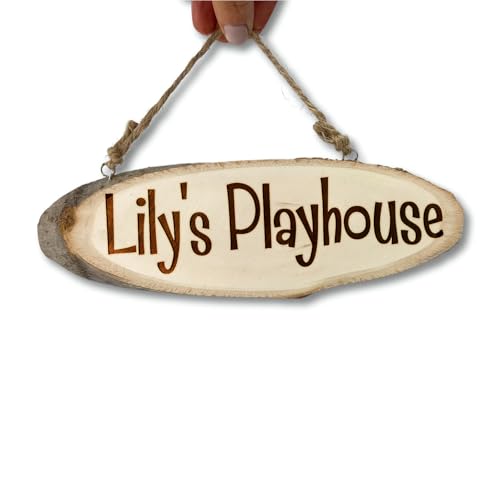 Holz-Türschild für Kinder, Spielhaus-Schild, personalisierbar, handgefertigt, graviert, ovales Eschenholz, Namensschild mit Nägeln und Seil, für Kinderzimmer, Schlafzimmer, Wanddekoration, Geschenk Holz-Türschild für Kinder, Spielhaus-Schild, personalisierbar, handgefertigt, graviert, ovales Eschenholz, Namensschild mit Nägeln und Seil, für Kinderzimmer, Schlafzimmer, Wanddekoration, Geschenk von Colifolu