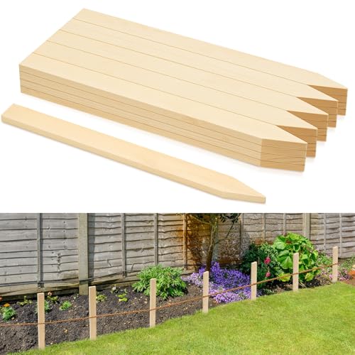 Colingmill Gartenpfähle aus Holz, 45,7 cm, Güteklasse und Vermessungspfähle, Holzpfähle für Pflanzenstütze, Schlammzaun, Hof, Bauernhof, Vermessung, Grenzen, Grundlinien, 20 Stück Colingmill Gartenpfähle aus Holz, 45,7 cm, Güteklasse und Vermessungspfähle, Holzpfähle für Pflanzenstütze, Schlammzaun, Hof, Bauernhof, Vermessung, Grenzen, Grundlinien, 20 Stück von Colingmill