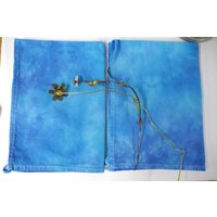 Handgefärbte Küchentücher, 2Er-Set - Blaues Baumwollmehlsack-Geschirrtuch Mit Schleife Premium-Baumwolle, 45 X 26 Zoll, Geschirrtücher von CollaCloth