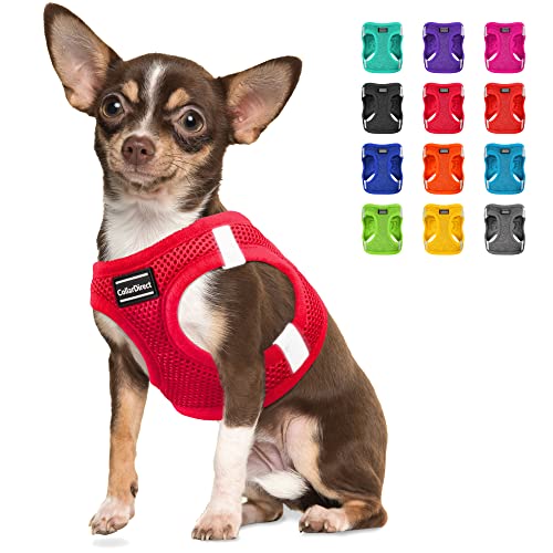 Step-in Hundegeschirr (Größe M, Farbe Rot) von CollarDirect