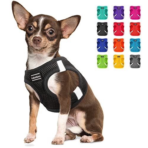 Step-in Hundegeschirr (Größe M, Farbe Schwarz) von CollarDirect