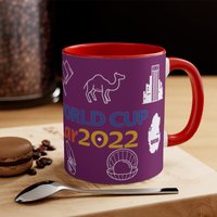 Tasse Mit Akzent Zur Weltmeisterschaft 2022, Unisex-Tasse, Schönes Geschenk von CollazosDesign