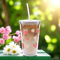 Becher Mit Strohhalm Und Deckel | To Go Kaffeebecher Smoothie Becher Mit Strohhalm Und Deckel | To Go Kaffeebecher Smoothie von CollectYourDreams