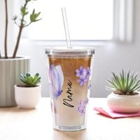 Personalisierter Becher Mit Strohhalm Und Deckel | To Go Kaffeebecher Becheer Smoothie von CollectYourDreams