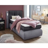 COLLECTION AB Boxspringbett "Borna", inklusive Bettkasten, LED-Beleuchtung und Topper von Collection Ab