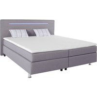 COLLECTION AB Boxspringbett "London, inklusive Topper und Kissen, mit LED-Beleuchtung", Boxspringbett erhältlich in 90cmx200cm, 140cmx200cm & 180cmx200cm von Collection Ab