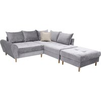 COLLECTION AB Ecksofa "Reims L-Form", Ottomane beidseitig montierbar, inkl. Bettfunktion und Hocker von Collection Ab