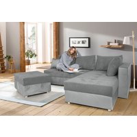 COLLECTION AB Ecksofa "Italia L-Form", mit Bettfunktion und Bettkasten, in Cord-Samt Mix von Collection Ab