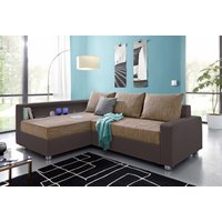 COLLECTION AB Ecksofa Relax, inklusive Bettfunktion, wahlweise mit RGB-LED-Beleuchtung von Collection Ab