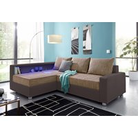 COLLECTION AB Ecksofa Relax, inklusive Bettfunktion, wahlweise mit RGB-LED-Beleuchtung von Collection Ab