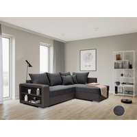COLLECTION AB Ecksofa "John L-Form", Regalarmlehne,Bettfunktion,Bettkasten,Ottomane beiseitig montierbar von Collection Ab
