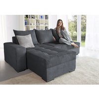 COLLECTION AB Ecksofa "Josy L-Form, Breite 214 cm, mit 3 großen Rückenkissen", (Cord-/Mix), mit Bettfunktion und Bettkasten, Federkern von Collection Ab
