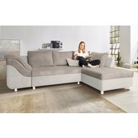 COLLECTION AB Ecksofa Sally L-Form, mit und ohne Bettfunktion, inklusive loser Rücken- und Zierkissen von Collection Ab