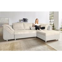 COLLECTION AB Ecksofa Sally L-Form, mit und ohne Bettfunktion, inklusive loser Rücken- und Zierkissen von Collection Ab